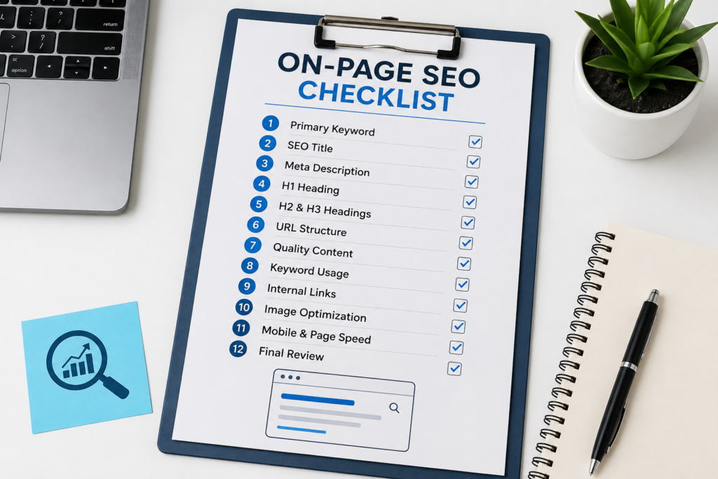 on-page SEO checklist